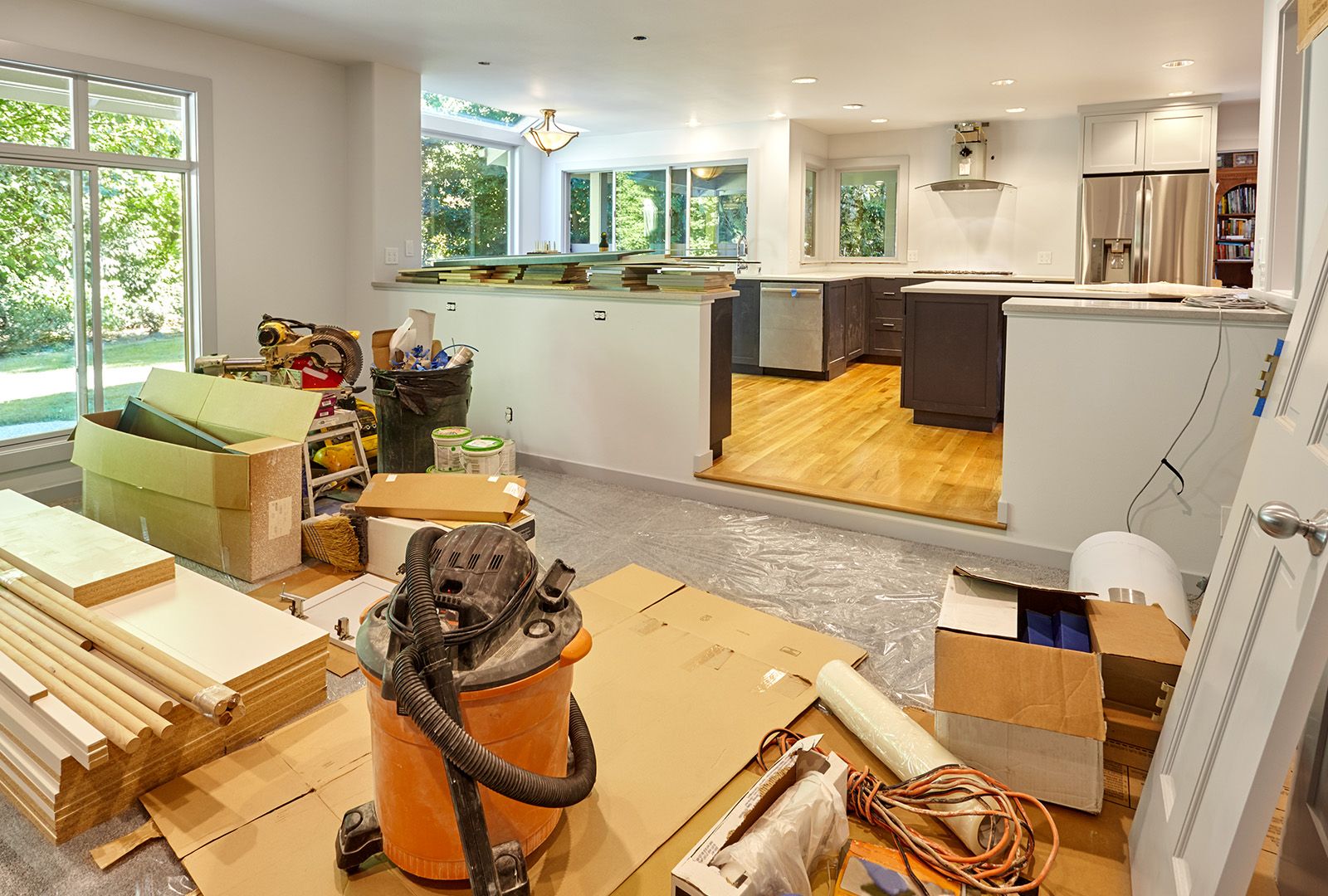 A home kitchen in the midst of a remodel
